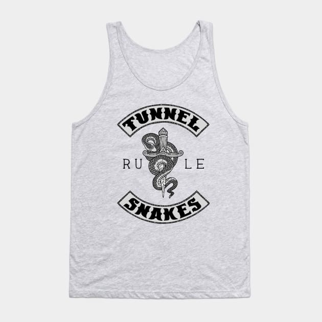 Tunnel Snakes Rule - Biker Jacket Design Tank Top by bblane
